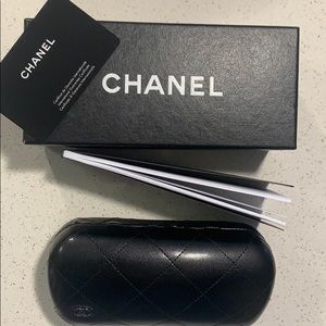 Authentic Chanel Sunglass case set